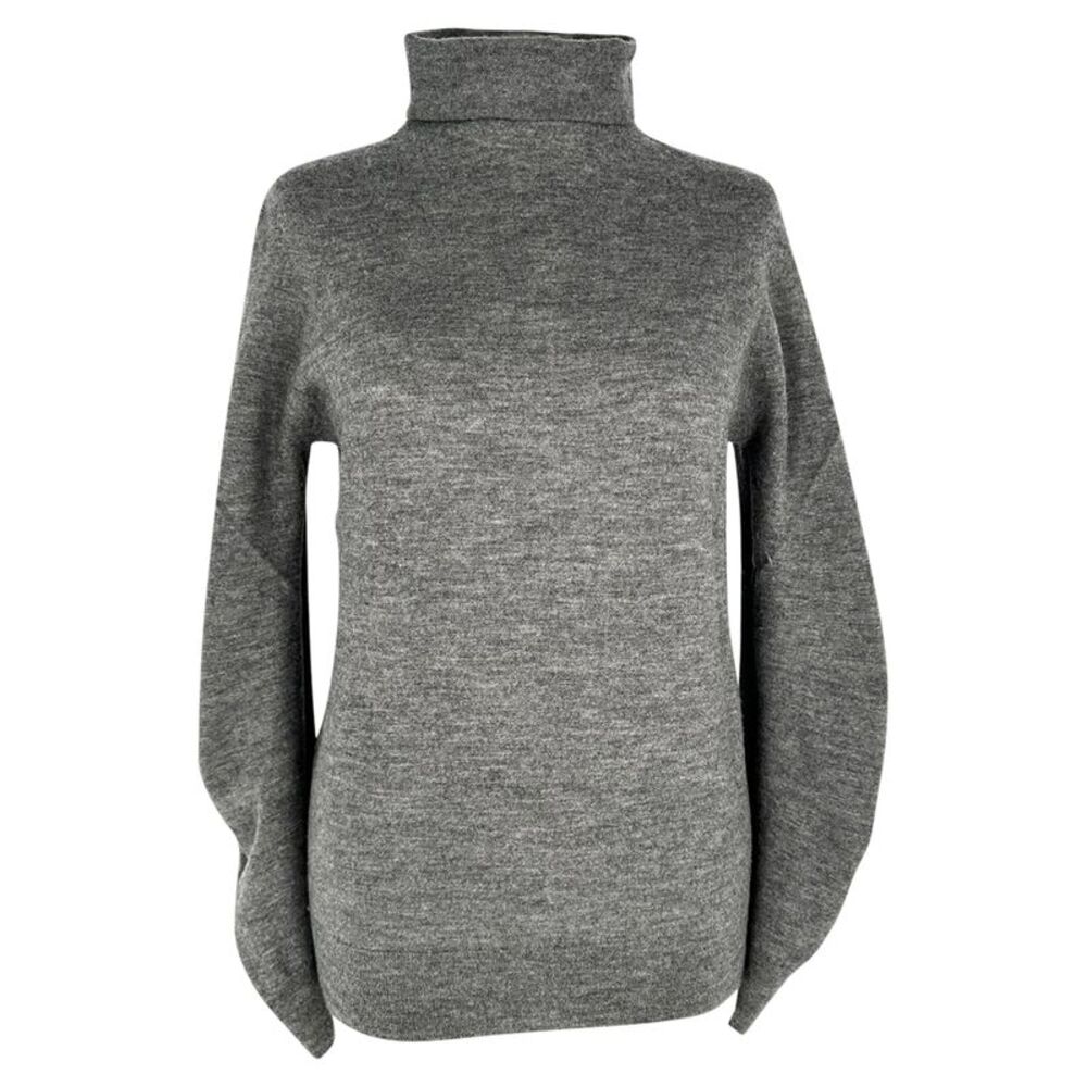 Celine Turtleneck Sweater in Grey Cashmere